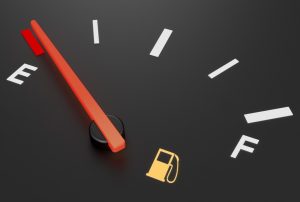Brandstof meter die verwijst naar Ethereum GAS