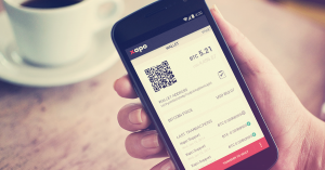 Xapo wallet, smartphone.