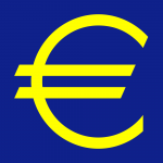 Euroteken. Bitcoin omzetten in Euro's.