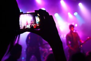 Live muziek, fotograferen van popidool.