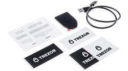 Trezor T handleiding en usb kabel