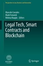 Boek cover van Legal Tech, Smart Contracts and Blockchain