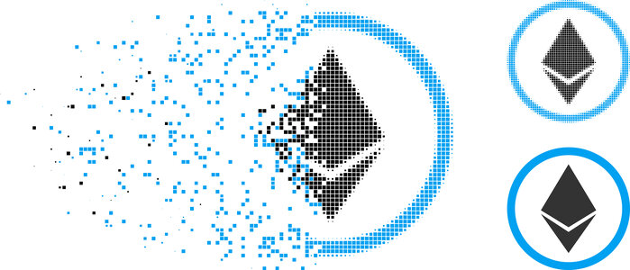 Ethereum logo met shards, sharding