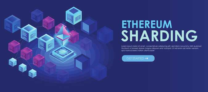Ethereum sharding, de afbeelding bevat een link naar de pagina over Danksharding op de officiële website van Ethereum