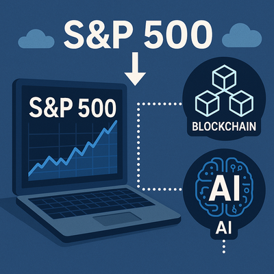 S&P 500, blockchain, AI
